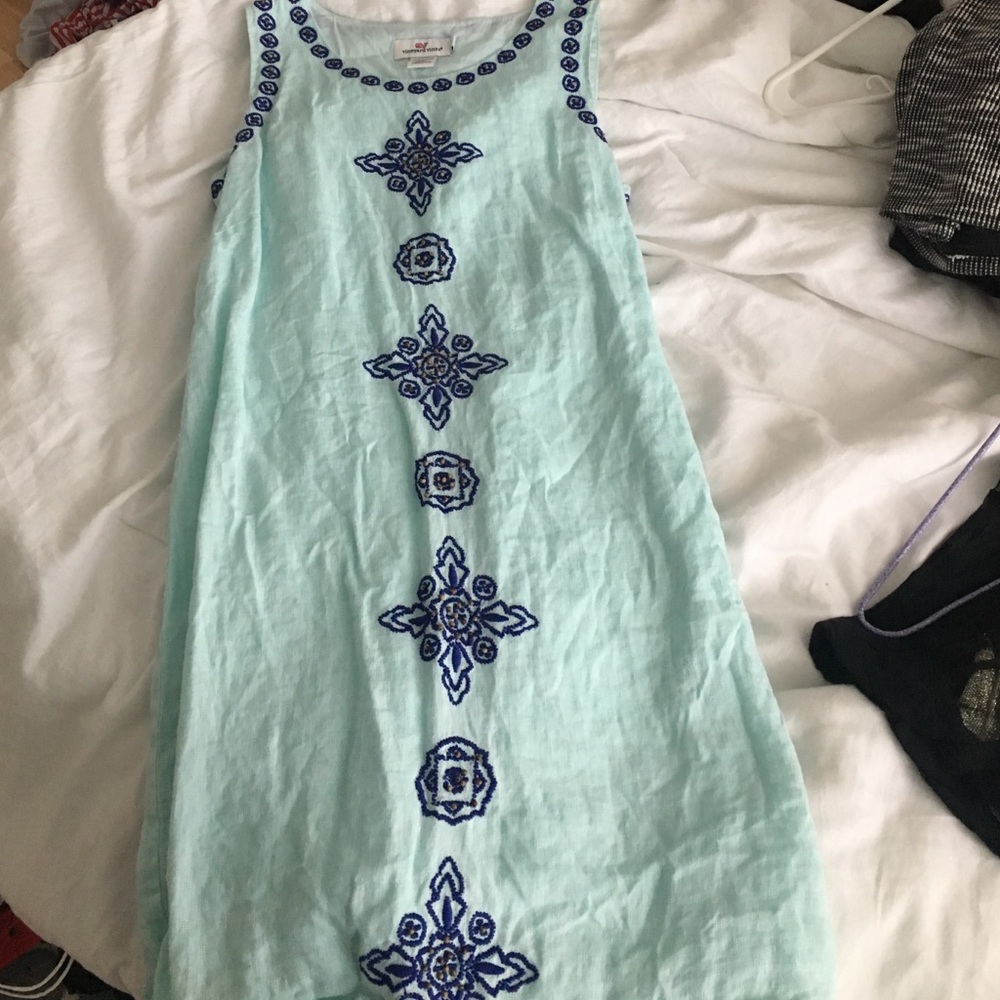 Light blue Vineyard vines summer dress